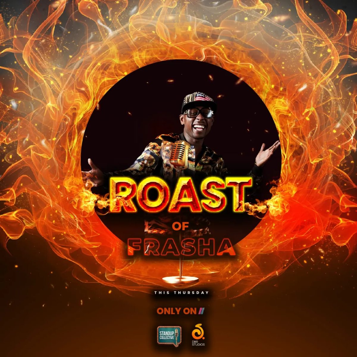 dnrstudioske's tweet photo. @PUNIT_KENYA roast is finally here. Today only on @ShowmaxKenya
Cc: @Standupcollectv @KipNoey
#comedy #roast #roasthouse #laugh #TVseries https://t.co/6cgCtISONs