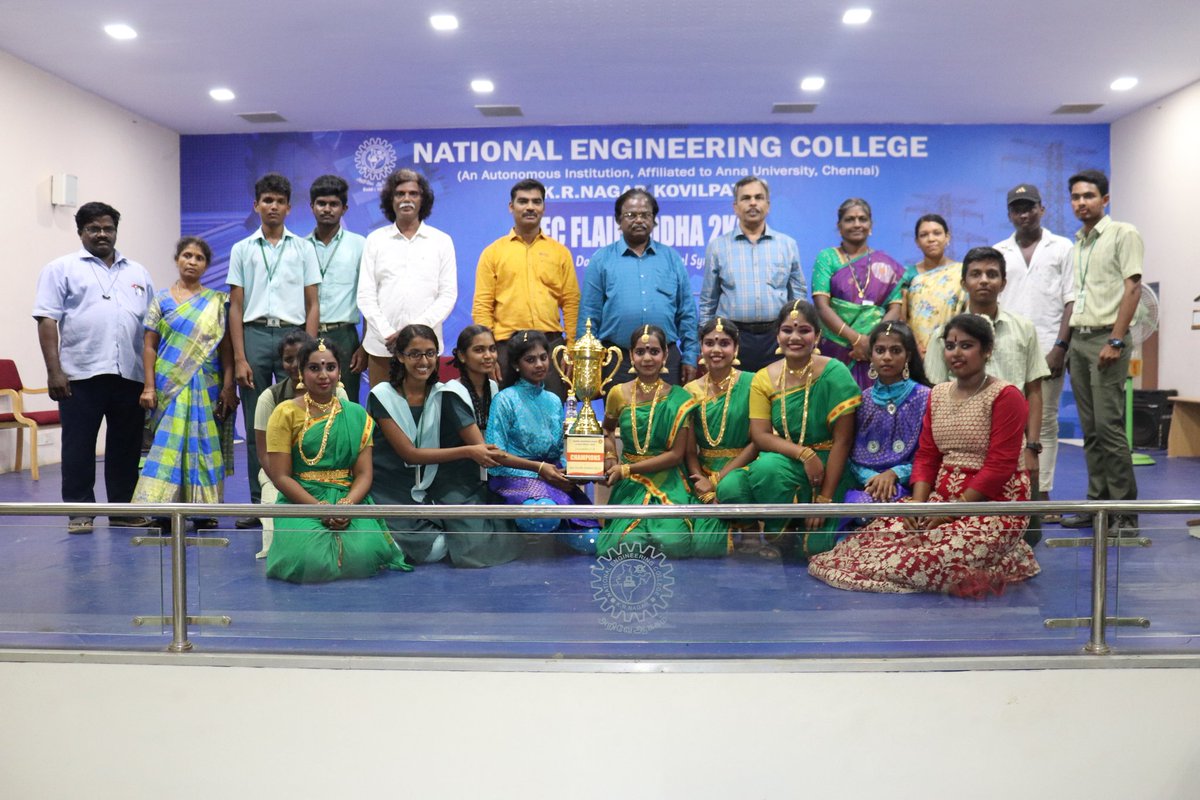NecScience's tweet photo. Department of Science and Humanities organized NEC FLAIR YODHA 2K22 - One Day State level School Symposium on 29.08.2022

Winner:
Sri Jayendra Saraswati Swamigal Golden Jubilee Matric. Higher Secondary School, Tirunelveli.

Runner: 
R J Mantra English School, Virudhunagar. https://t.co/EziPjrbGuL