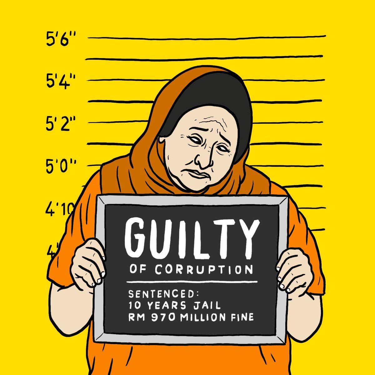 Today, Rosmah is found GUILTY of corruption.