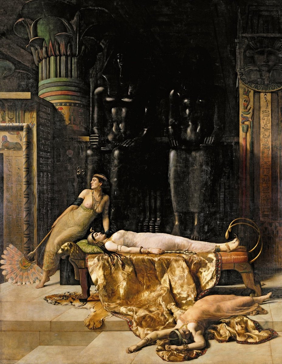 Art_Vanitas's tweet photo. "The Death of Cleopatra" by John Maler (1890). https://t.co/gao5SBSgdH
