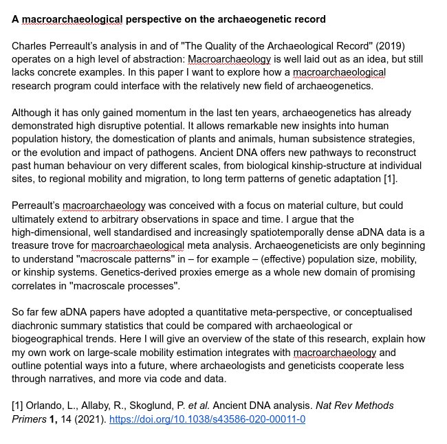 nevromeCS's tweet photo. 📢 #s287, 14:15 ~ @nevromeCS: "A macroarchaeological perspective on the archaeogenetic 🧬 record" 14/14 https://t.co/1uWIvjgkmE