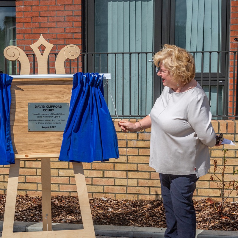 optivohomes's tweet photo. “We hope naming this building in David’s memory goes some way to remembering the huge difference he made to Optivo.”

We held a special ceremony yesterday to officially name our new #development in #Purley, featuring 49 #AffordableHomes, in memory of board member David Clifford.