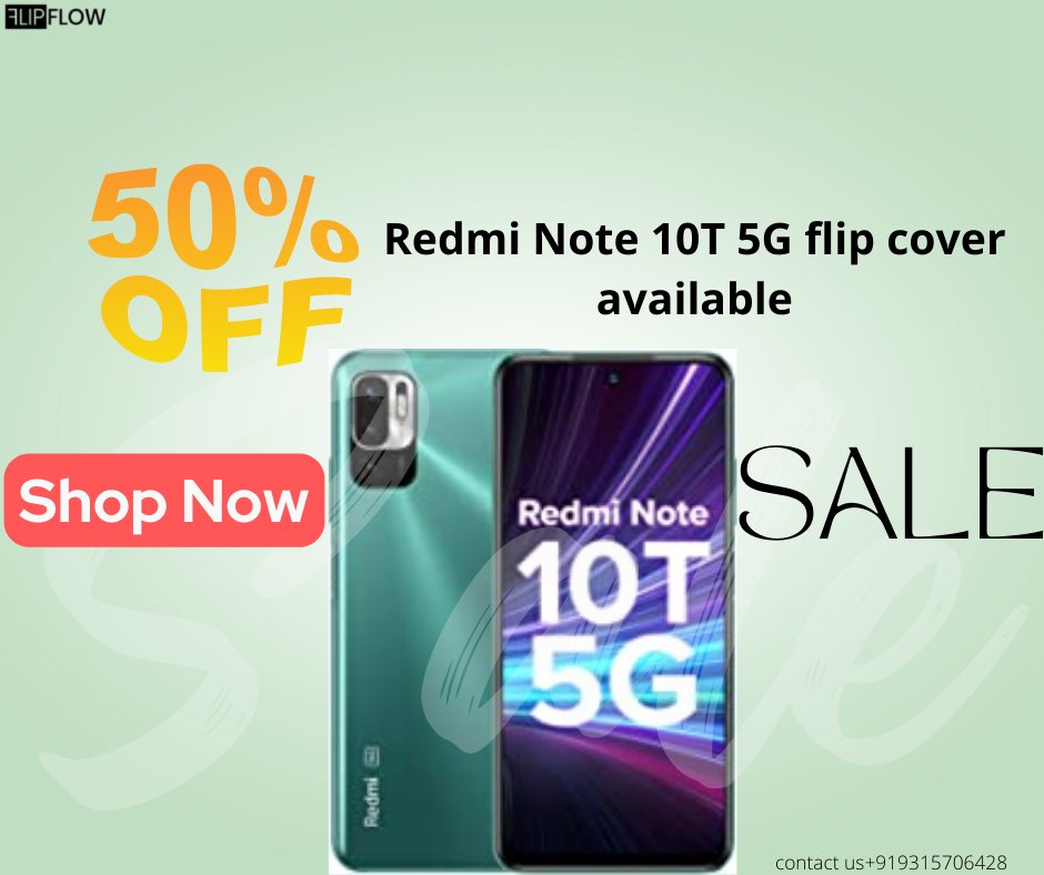 FlipFlowIndia's tweet photo. Redmi Note 10T 5G flip cover | with magnetic closing 
| pockets | &amp; many more facility | to buy click
https://t.co/RKodRzdPUE
.
.
.#flipflowindia https://t.co/fLRMXdv5Tq
