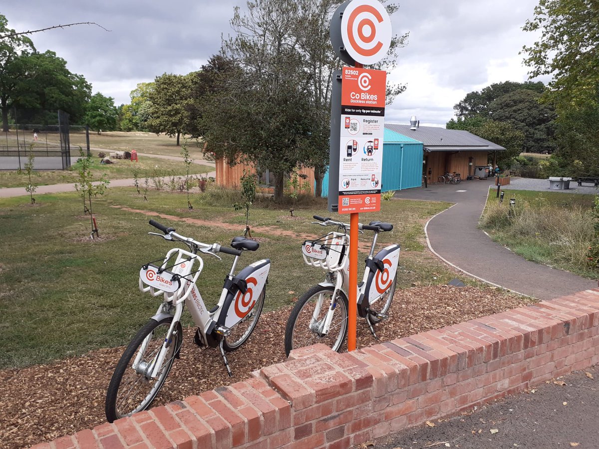Co Bikes (@cobikeselectric) on Twitter photo ParkLife is OPEN! 
The station is right outside the ParkLife Community Hub so perfectly situated for all those forthcoming leafy autumn cycle rides as part of #CycleSeptember. 🌳🌲
Jump on the <a href="/nextbikeUK/">nextbike by TIER UK</a> app today and get cycling! ParkLife is OPEN! 
The station is right outside the ParkLife Community Hub so perfectly situated for all those forthcoming leafy autumn cycle rides as part of #CycleSeptember. 🌳🌲
Jump on the <a href="/nextbikeUK/">nextbike by TIER UK</a> app today and get cycling!