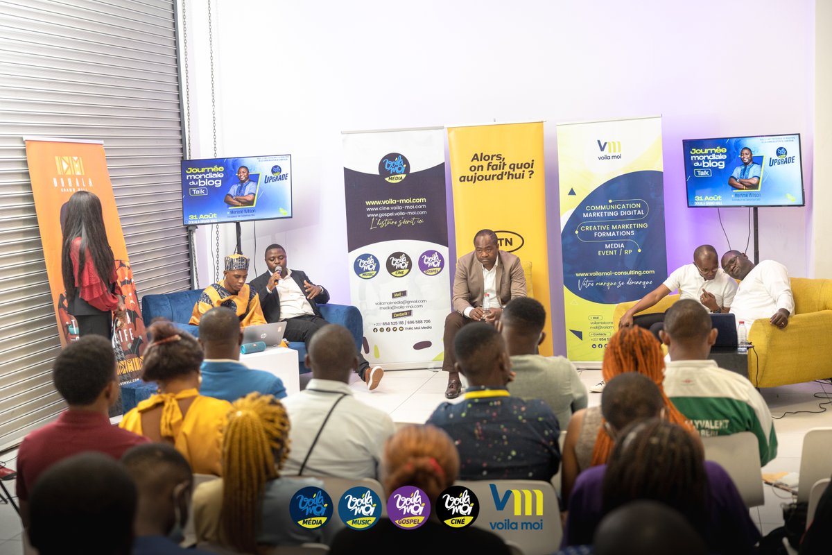 alainyoudjeu's tweet photo. Cette année encore nous avons marqué la journée mondiale du blog avec @VoilaMoiCreativ et @voilamoimedia avec ce talk sur le thème "Entrepreneuriat numérique : Construire et developper un media digital"
Enrichissant c'était!!!
#VoilaMoiUpgrade #BlogDay237 https://t.co/w43rmtCjqO