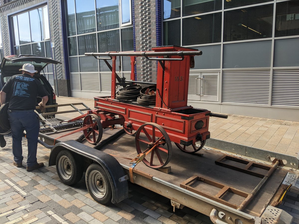 Potteries Museum Collections (@pmagcollections) on Twitter photo Today we said a fond farewell to this 1833 Tilley & Co. fire engine. It was originally used in Shropshire and is returning home to be cared for by <a href="/shrewsmuseum/">Shrewsbury Museum</a>
#museums #StokeOnTrent #Shropshire Today we said a fond farewell to this 1833 Tilley & Co. fire engine. It was originally used in Shropshire and is returning home to be cared for by <a href="/shrewsmuseum/">Shrewsbury Museum</a>
#museums #StokeOnTrent #Shropshire