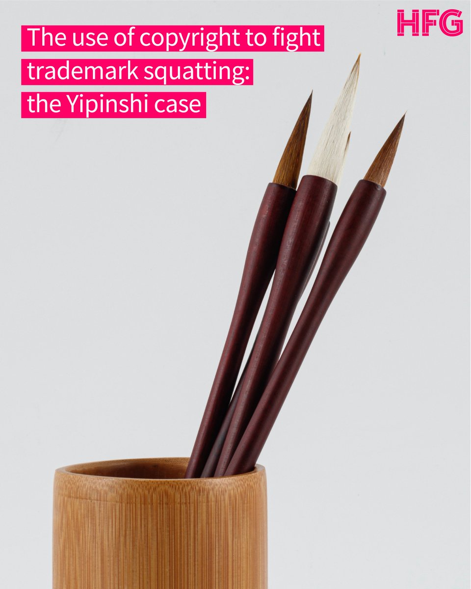 [IP CHINA] Yipinshi Case: Copyright against Trademark Squatting​ shar.es/aftyUs 
When thinking to copyright we immediately link to books, videos, music, and then it is not easy to see the connection with trademark squatting. 
4 takeaways from a Chinese case.