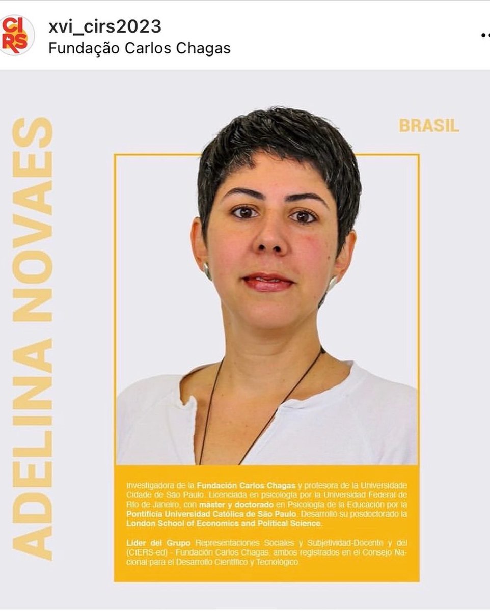 adelina_novaes's tweet photo. Abracei a grande responsabilidade de ser uma das conferencistas da XVI CIRS 2023, que terá lugar em Bogotá.
Agradeço a confiança depositada pelos/as organizadores/as desse prestigioso evento e convido os/as colegas para se inscrever no site: https://t.co/Cb5vuwhl0V https://t.co/tU1hAucEuE