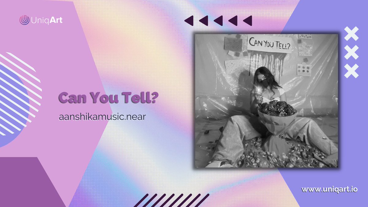 uniqartnft's tweet photo. Check out singer-songwriter Aanshika's latest Music NFT drop here – https://t.co/sucMRHOsXN🎧

Stream her newest single "Can You Tell?" on #UniqArt!

💰0.5 NEAR

👍🏽+ RT to win a free copy!🏆
(winner TBA in 48 hours)

• Aanshika's Spotify: https://t.co/fFuQHAWvhP

#MusicNFTs https://t.co/NnefymxyaK