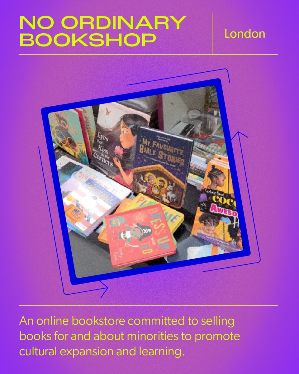 discussionbox's tweet image. Supporting Black-owned businesses, all year round💥
Check out these bookstores and boutiques in the UK that are introducing future generations to diverse voices!

#blackbusinessuk #blackbusinessmonth