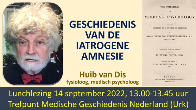 TrefpuntMGN's tweet photo. Lunchlezing Huib van Dis
Huib van Dis, de nestor van de medisch psychologen in Nederland en een gewaardeerde curator-vrijwilliger in het Trefpunt zal in deze lunchlezing het thema van de iatrogene amnesie belichten. Volg zijn lezing online, zie onze website voor de livestreamlink https://t.co/TZhOlGsZXm