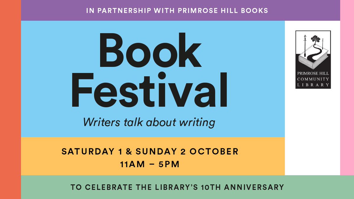 Primrose Hill Book Festival - 1 &amp; 2 October. Authors appearing include Brian Cox, Stephen Mangan, Joan Bakewell, Hadley Freeman, Alan Bennett, Anita Mangan. Annabel Steadman, Hunter Davies, Melvyn Bragg, Deborah Moggach, Tony &amp; Maureen Wheeler phca.cc/primrose-hill-…