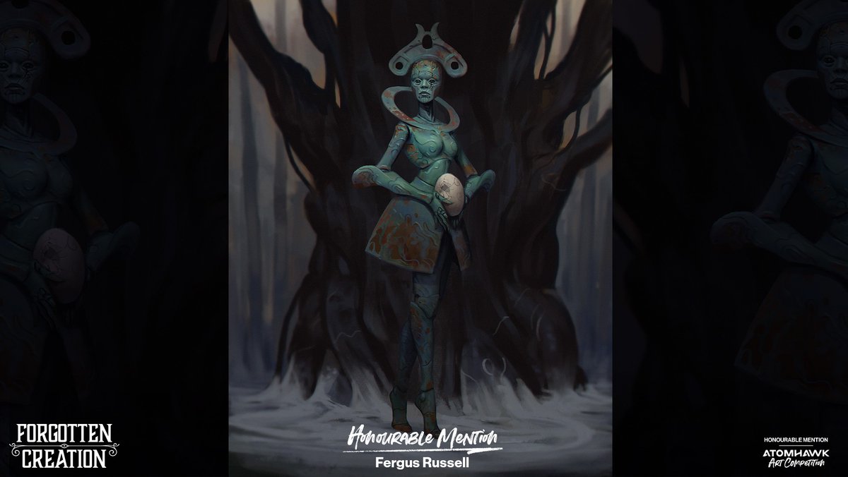 atomhawk's tweet photo. Did you enjoy seeing the winners of the Art Competition last week? It's almost impossible to narrow it down to six winners so we'd like to share some honourable mentions! โจ
Check out Fergus Russell's character submission โฌ๏ธ #atomhawkcreation https://t.co/e8psJxSDk7