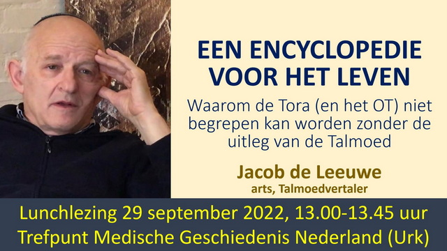 TrefpuntMGN's tweet photo. Tijdens de lezing zal hij vertellen over zijn grootse onderneming: het leveren van de Nederlandse vertaling van de Talmoed, en over de betekenis van de Talmoed voor het verstaan van de Tora en het Oude Testament. Kijk op onze website voor de link naar de livestream. https://t.co/26cYl6lsY4