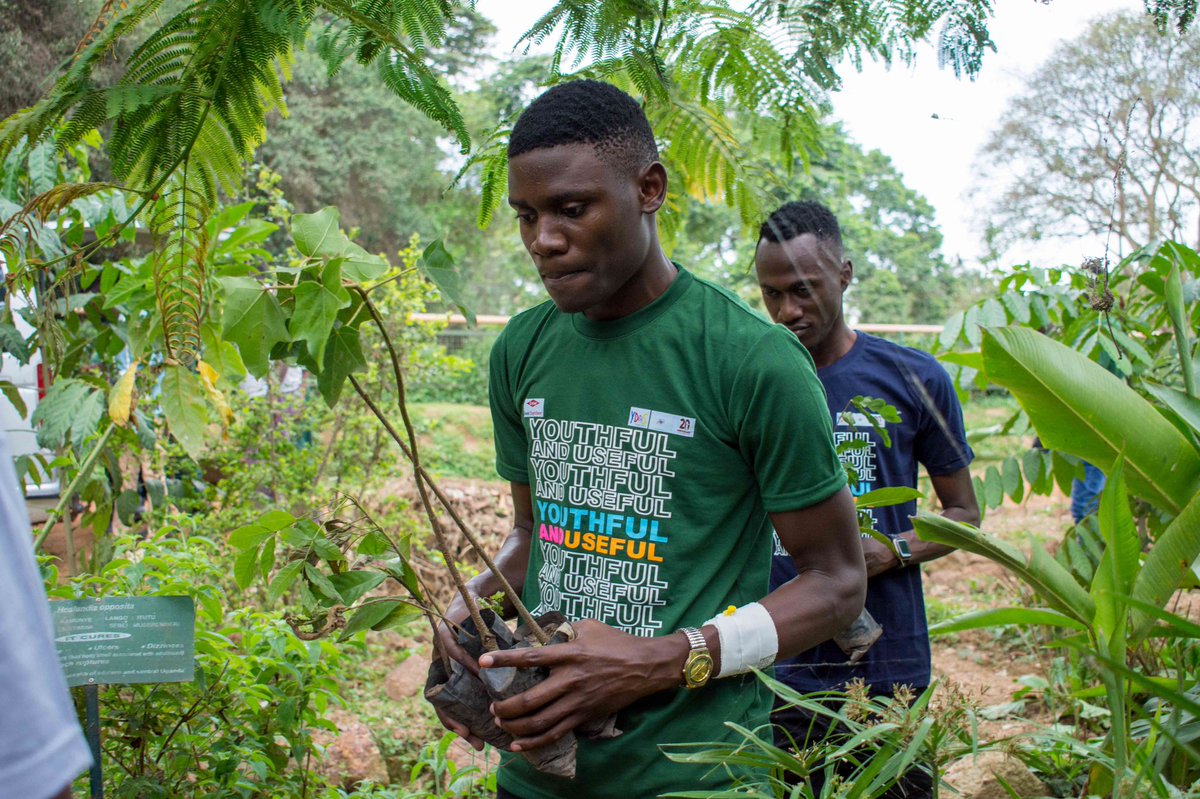 jonahkirabo's tweet photo. Thank you, @mnyomb1. Despite being sick, he mustered every last bit of strength to participate in our #pamperatree planting event yesterday. 

I'm grateful for you, bro, and I send you healing energy. https://t.co/FPhnf4G5eD