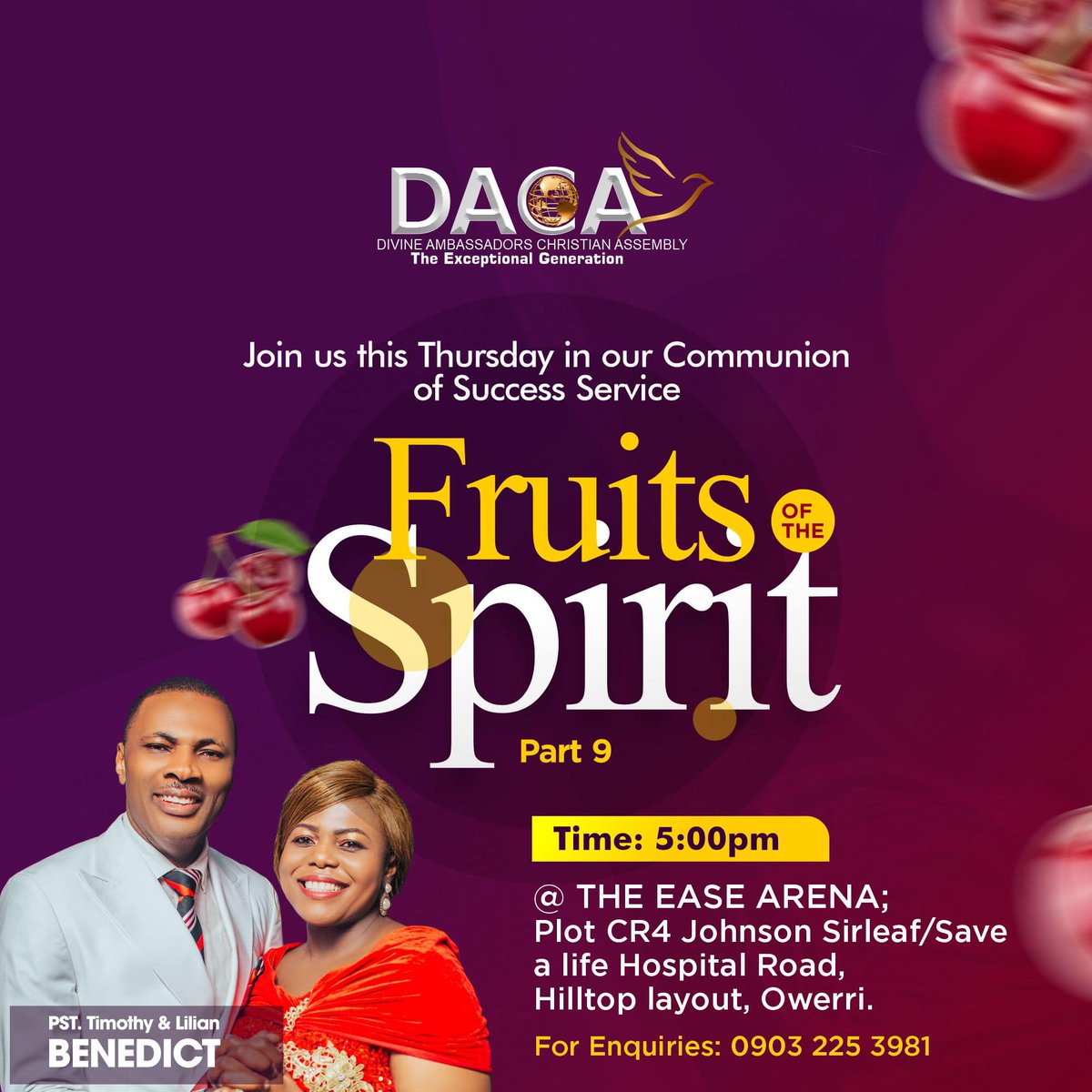 DivineDaca's tweet photo. If the tree is right, the fruit will be predictable!
To claim to be spiritual yet wicked, envious, covetous and malicious cannot be true!
It’s going to be an awesome expedition in our communion and anointing for EXEMPTION from tragedies and sorrow in the new month this Thursday. https://t.co/oCOSLFudxU