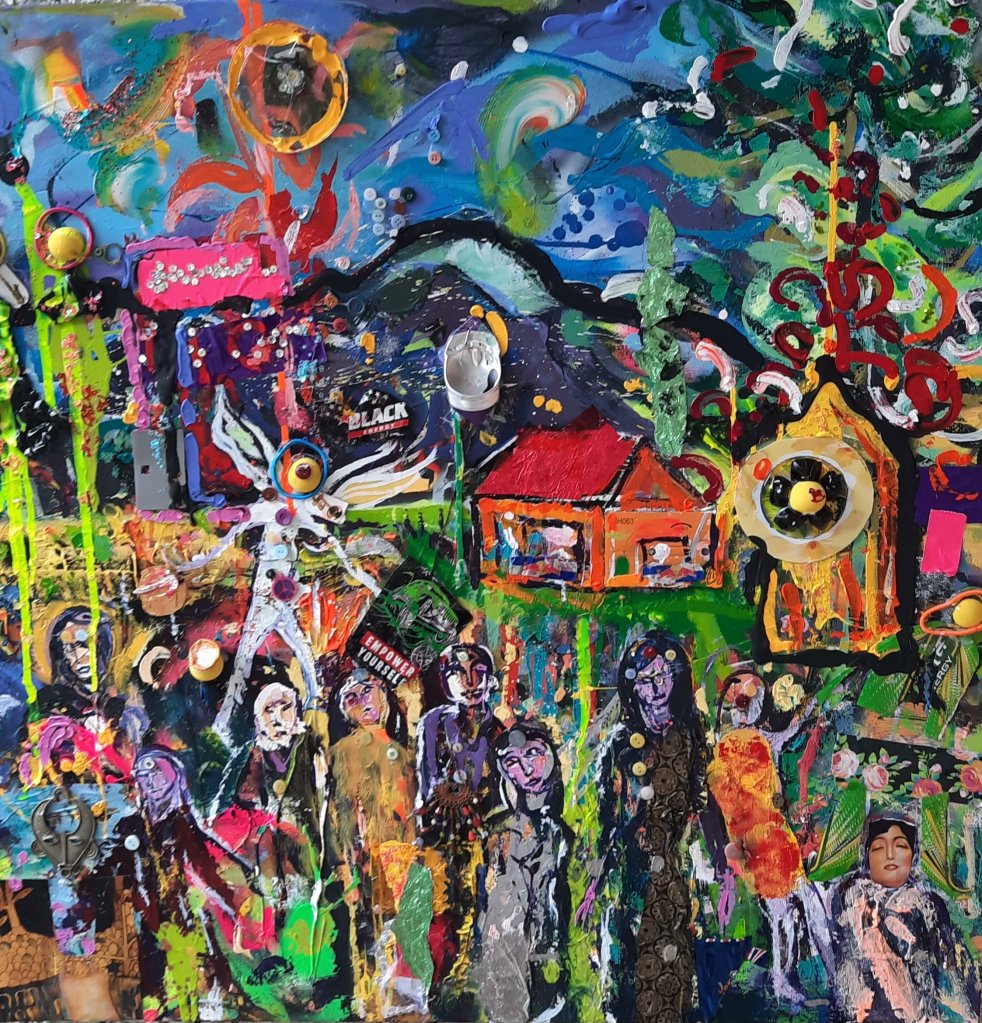 At the The Engine Room Gallery this evening 7-9.30pm :
Peter Mooney's 'The Journey Continues' - a combination of amazingly colourful paintings and sculptures which showcases the artistic ability and dedication of an artist who 'lives' his art.