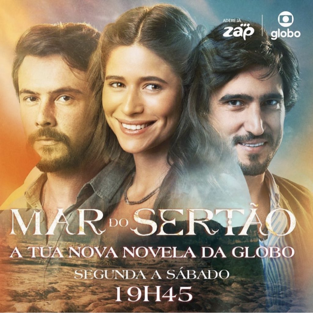 KiandaMagazine's tweet photo. Não percas os novos capítulos de Mar de Sertão, a nova novela da Globo.

Uma história de amor para encher o coração, cheia de intrigas e paixões no Nordeste brasileiro. Segunda a Sexta, às 19h45. Globo HD, posição 10 da Zap.

Adere já. https://t.co/8Hf98wzjdV