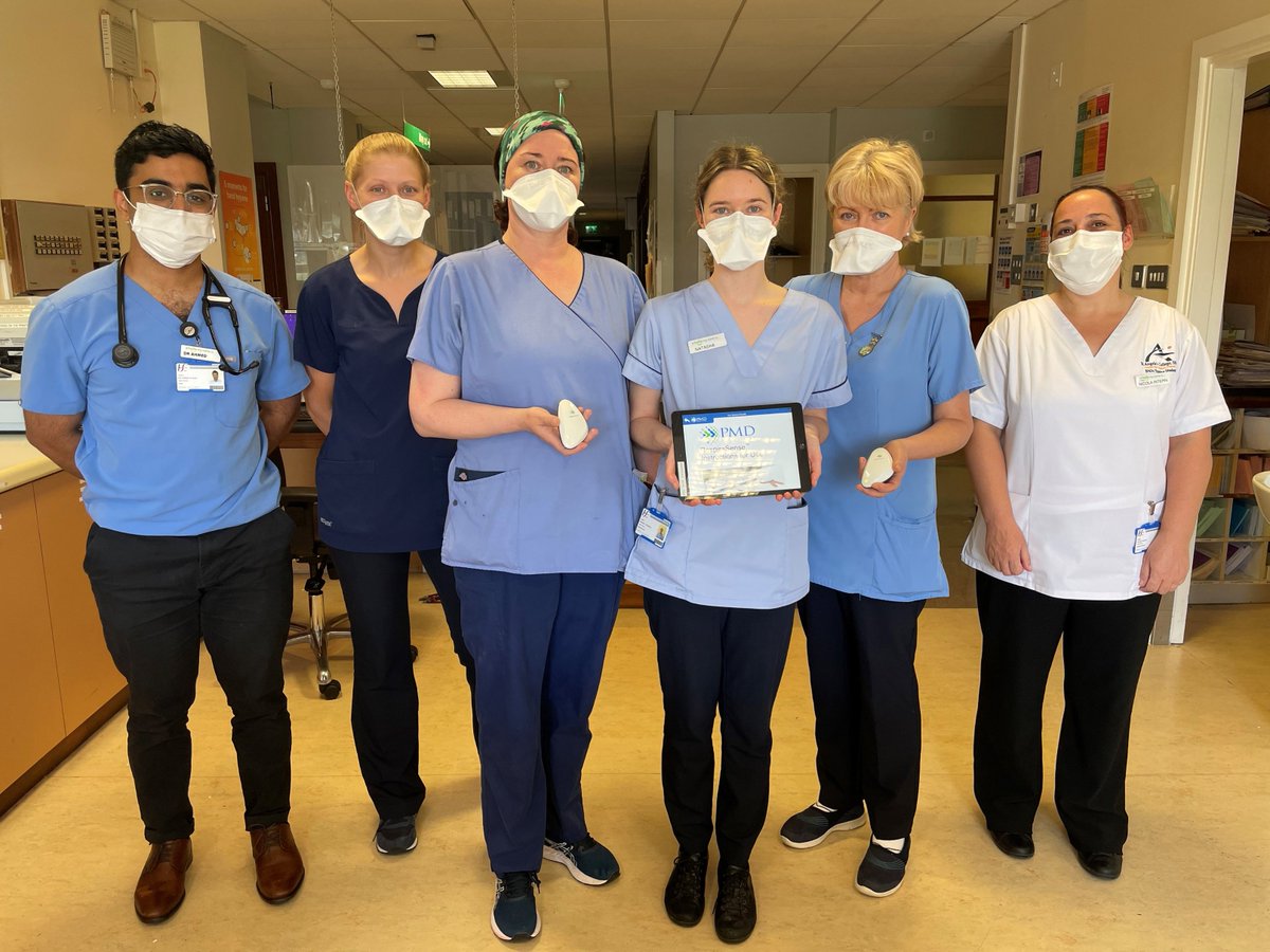 💡Continually innovating in Sligo University Hospital!

 "RespiraSense" has been introduced to the Medical South Ward in #SUH. This wearable sensor device provides continuous, non-invasive monitoring of the respiratory rate of patients with chronic lung disease 

#HealthTech