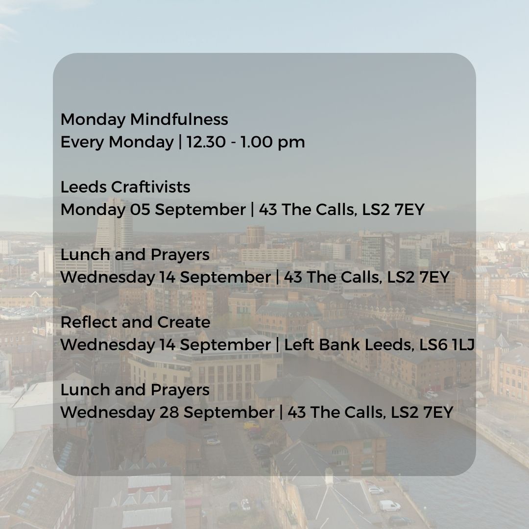 leedssanctuary's tweet photo. First of September, summer is officially over folks π But that means our events communities are back! Come and see us, head to our website for more info and to register: https://t.co/go8EYJSioF
#leedslife #thisisleeds #leedsuni #leedsdock #leedslist #leedsevents #leedsbid https://t.co/eUDdflXpZr