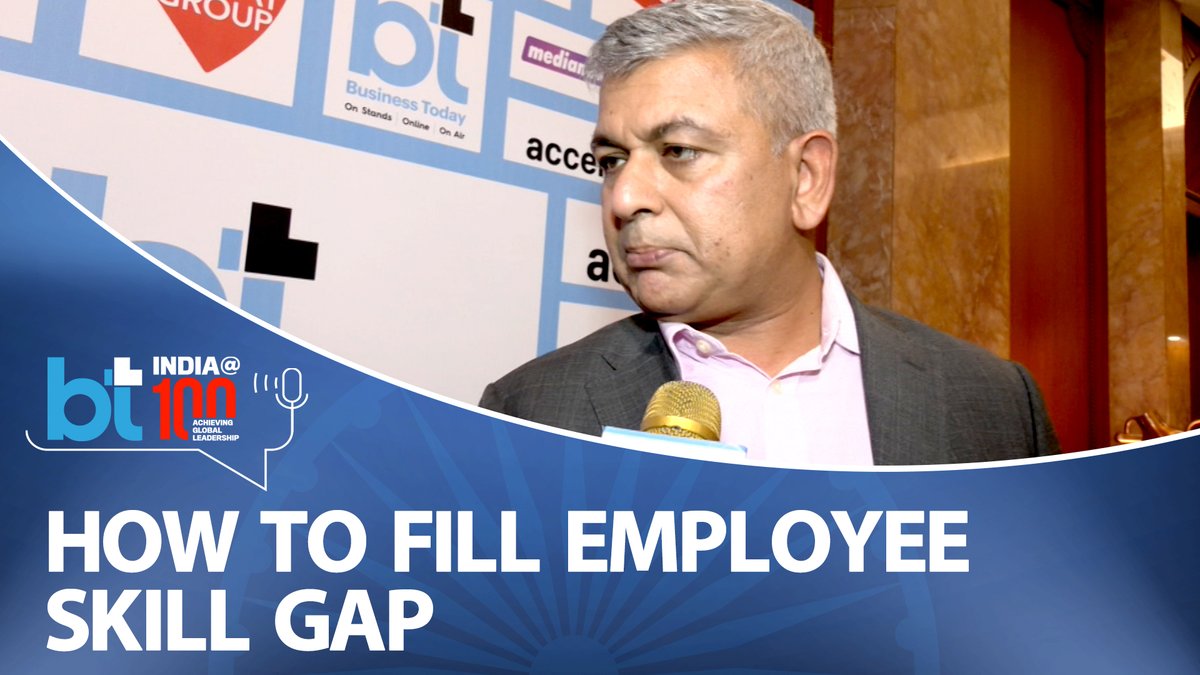 business_today's tweet photo. Tune in as Piyush Singh, Accenture India, highlights how IT sector companies can fill the skill gap of employees.

Watch here: https://t.co/yx0ZW7vyMm | #Independence #BTIndiaAt100 #Economy #IndiaAt100 #BusinessToday #India #EconomySummit @aakancvedi https://t.co/3vPplYDhV7