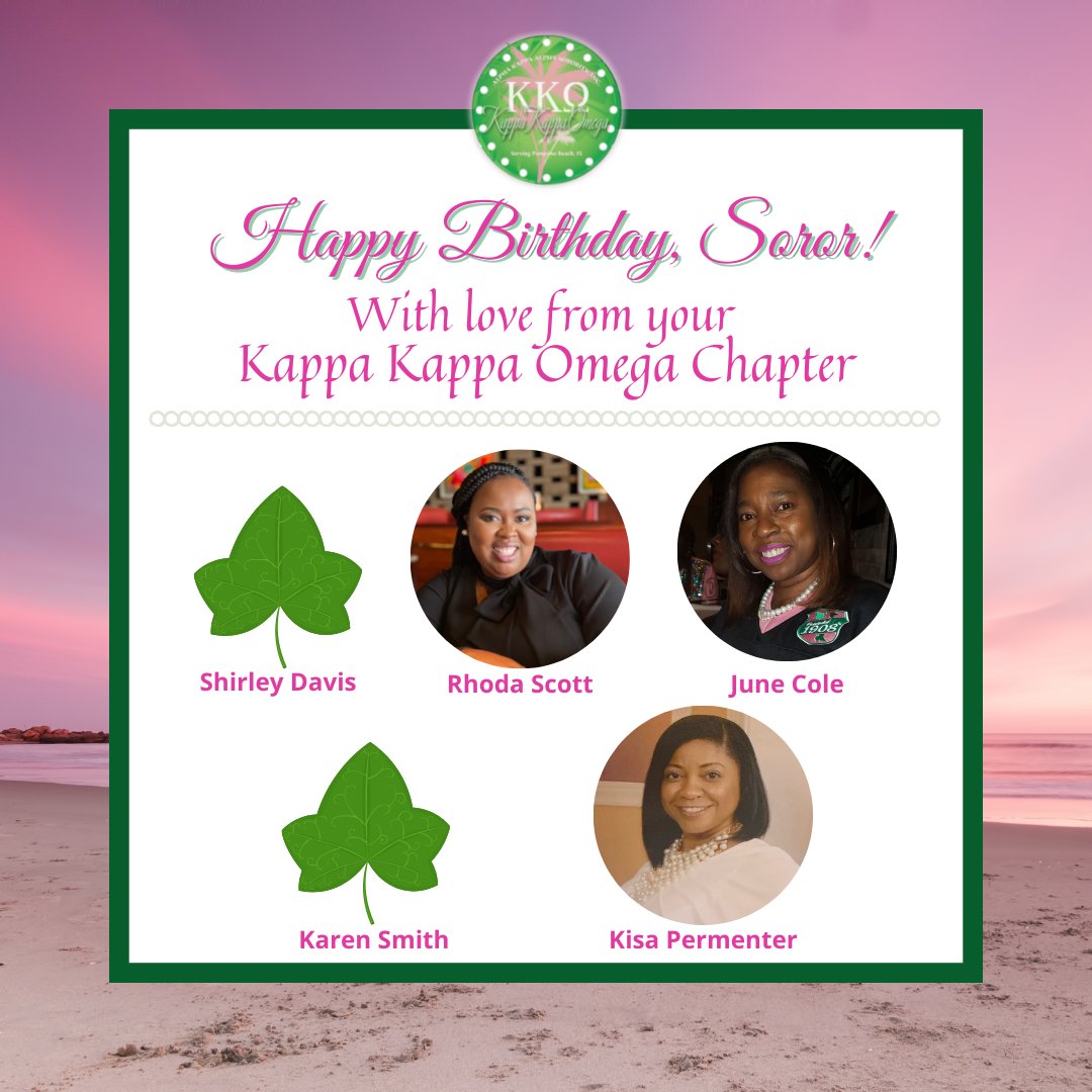 kko1974's tweet photo. Happy Birthday to KKO’s September Sorors!
#AKA1908 #KappaKappaOmega #SeptemberBirthdays
#CelebrateEverydayLikeYourBirthday 💕💚 https://t.co/JvcaY3pdZn
