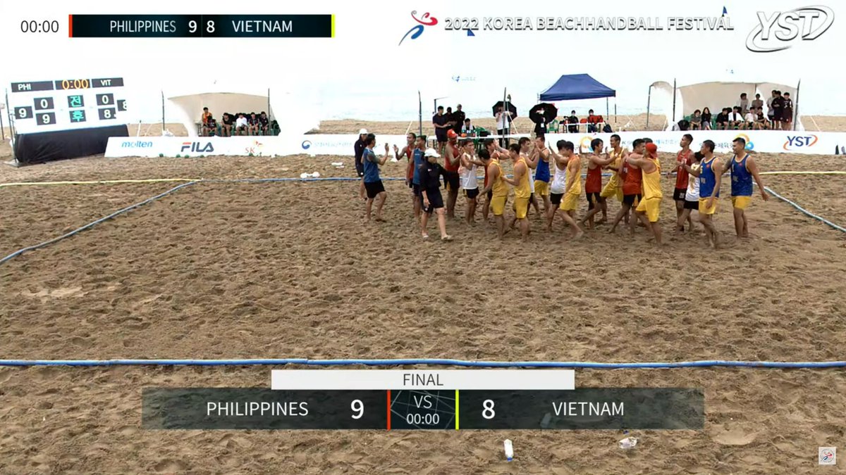 sea_sports_news's tweet photo. 🤾‍♂ Handball | Congratulations to Team Philippines 🇵🇭 for winning the 2022 Korea Beach Handball Festival title! The team swept all their matches participated by Vietnam &amp; host Korea with 2 teams.
Check results of Final day below or watch it on: https://t.co/tEfb34R6gy

#SEASN https://t.co/ILF9E7lpIr