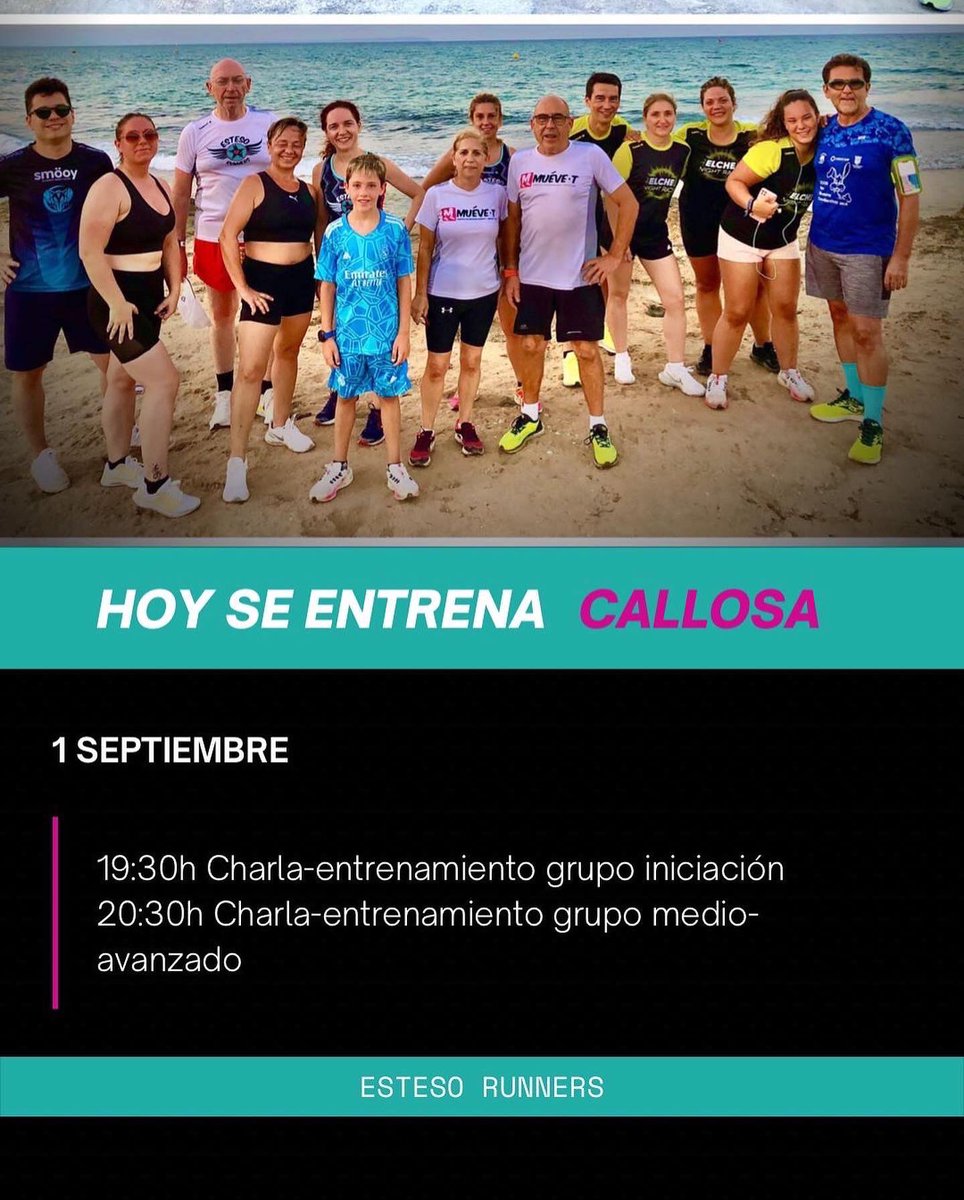 pedroesteso's tweet photo. 🏃🏻‍♀️ ¡HOY VOLVEMOS A LOS ENTRENAMIENTOS CON @estesorunners EN CALLOSA DE SEGURA con nuestro entrenador @pedroesteso! 👇 https://t.co/wnN2c33O8P