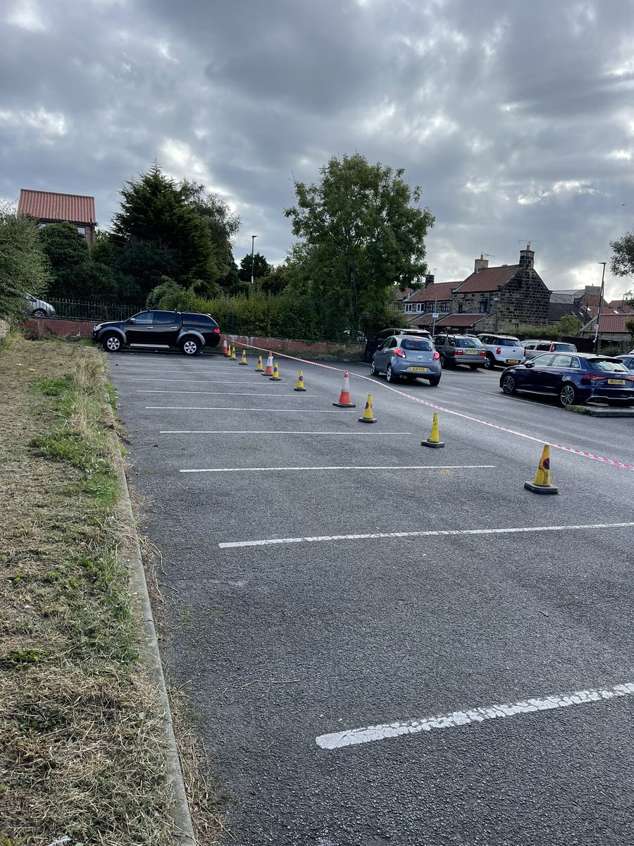 Henrythecocker1's tweet photo. @RedcarCleveland council project planning at its best @EveningGazette1 @TheNorthernEcho take out a quarter of Loftus parking spaces during the school holidays to put in electric points! They are building a new car park and the current point doesn’t get used #redcarandcleveland https://t.co/Hs19yW1GZU