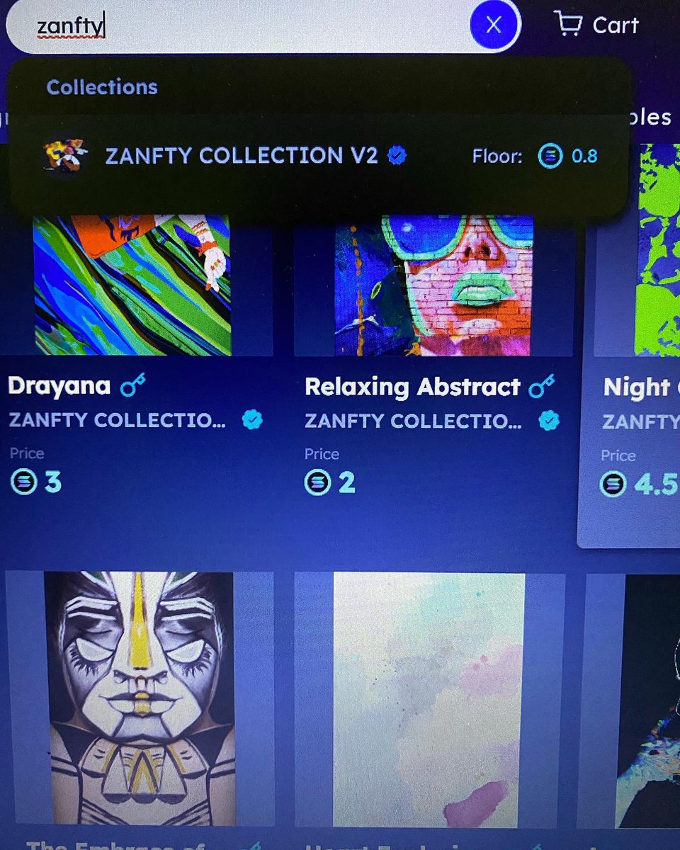 zanfty_official's tweet photo. Congratulations Zanfty verified blue tick on Solsea Market @SolSeaNFT 
Zanfty Collection V2 will continue to release official works. https://t.co/SWSn3hX8P9
