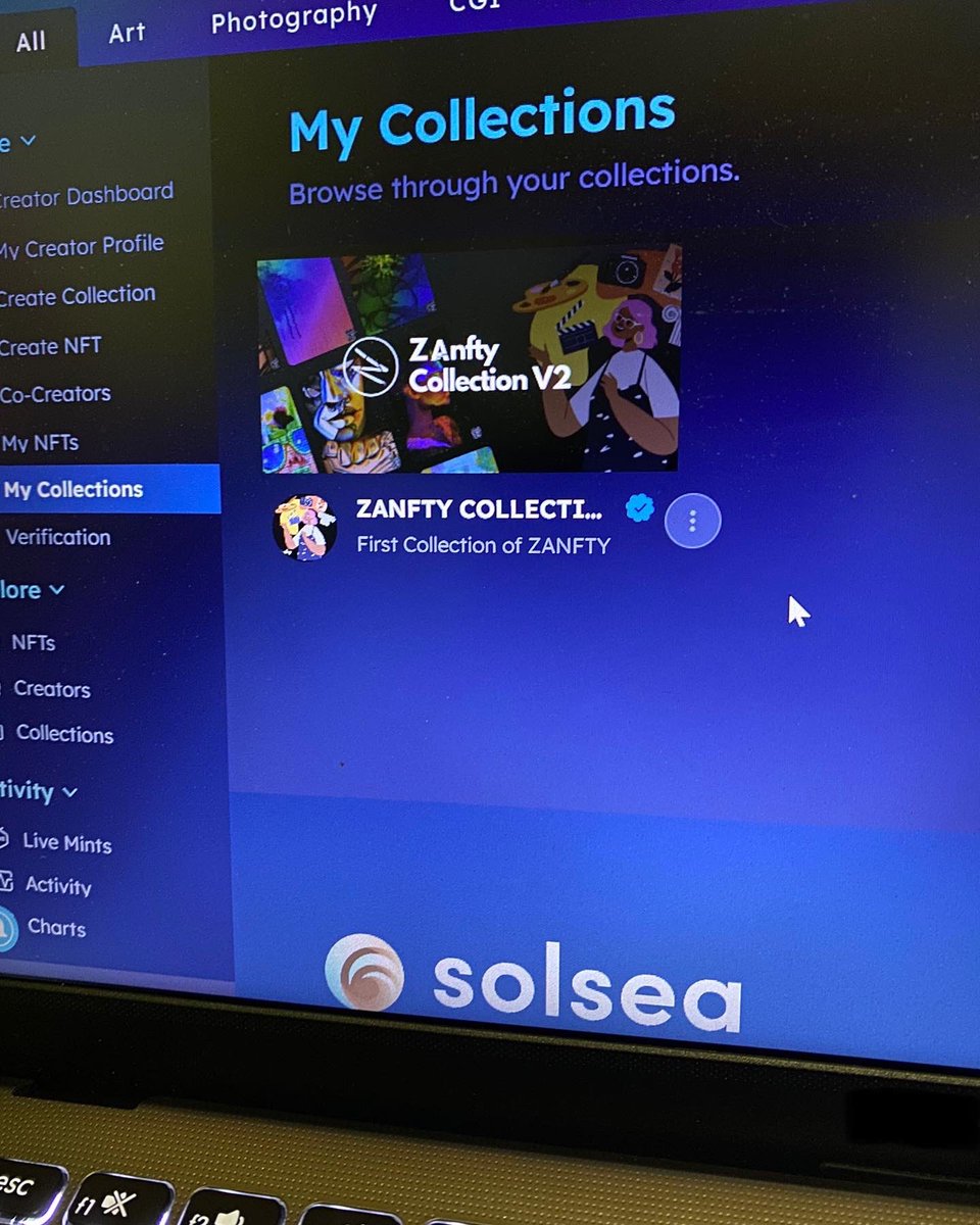 zanfty_official's tweet photo. Congratulations Zanfty verified blue tick on Solsea Market @SolSeaNFT 
Zanfty Collection V2 will continue to release official works. https://t.co/SWSn3hX8P9