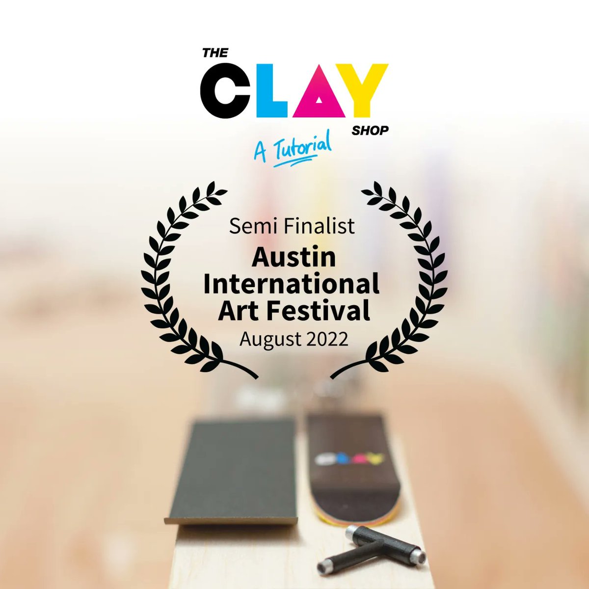 Mr_Kayde's tweet photo. Delighted to share this Semi Finalist Laurel from Austin International Art Festival 2022 from Best Animation Category. Nearly had it, well, kinda 😜 https://t.co/lYh3lBFUYi