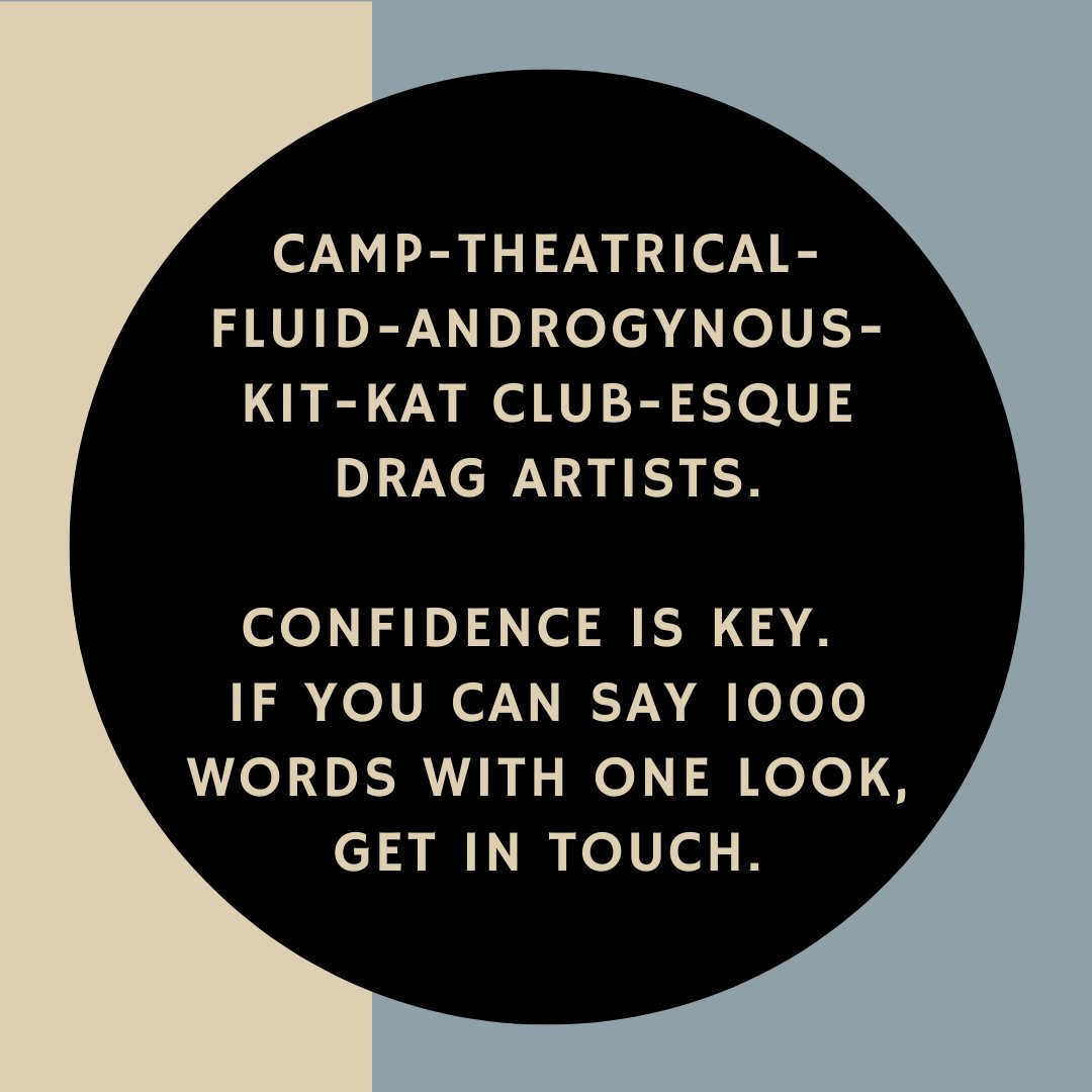 LBCastingTweets's tweet photo. CASTING CALL! 📣 Sorry to mention Christmas already but... We are looking for F A B U L O U S drag artists for a festive PAID commercial! Camp-theatrical-fluid-androgynous-Kit-Kat-Club-esque drag performers ✨Tag, comment, share, spread the word &amp; get in touch if this is you!📣 https://t.co/tZvkqJHwhf
