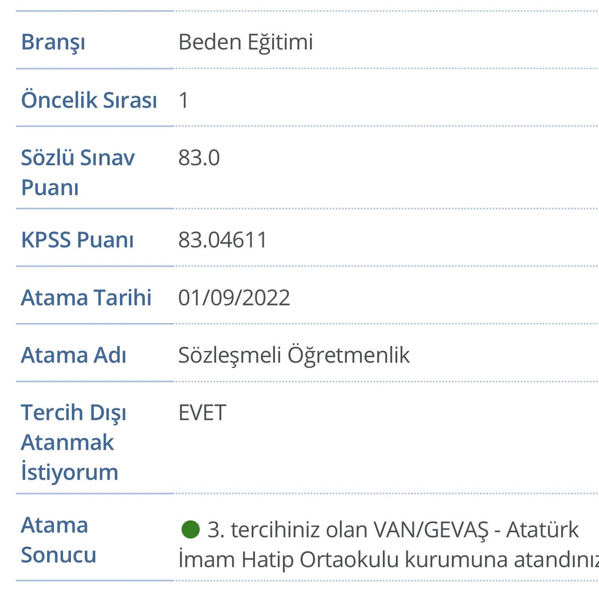 Arkadaşlar ben bir şey yaptım.
Galiba ATANDIM 🥲