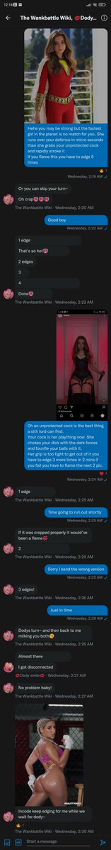 dodysmile90s's tweet photo. A while back.. Me and 
@incodecode lost a wankbattle against @WBwiki, it was our first loss as a dou.. @WBwiki used a strategy that was used for the first time in the history of battles.. He made us hit each other using bratty games.. I came first 🥵
#wankbattle https://t.co/Fv1uF3StnK