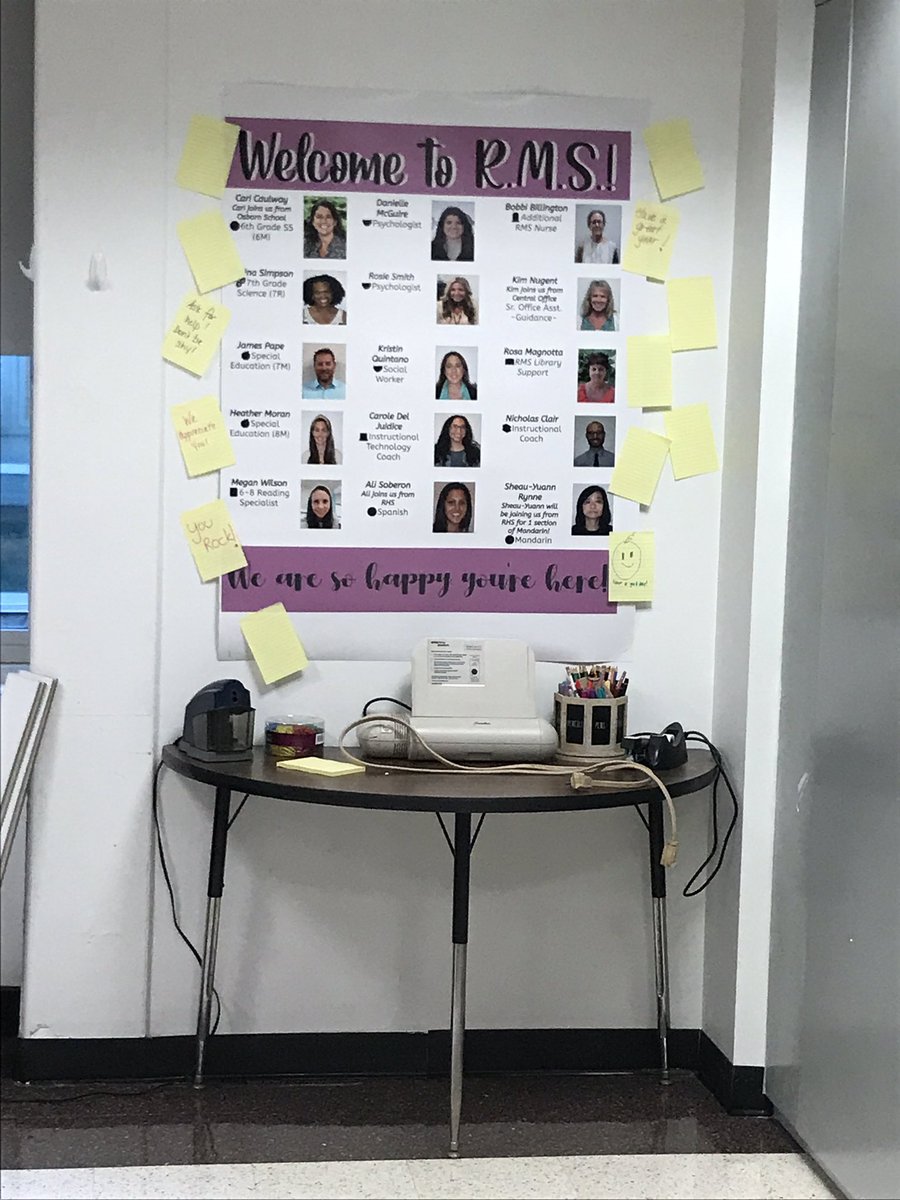 OrlandoKristie's tweet photo. RMS is so excited and ready to welcome back teachers today!!! We are surprising our staff with a faculty room facelift and some goodies to show our appreciation for all that they do! #RMSproud @RyeCitySchools @EricByrneRCSD @sassonek https://t.co/I68aHcUBA5