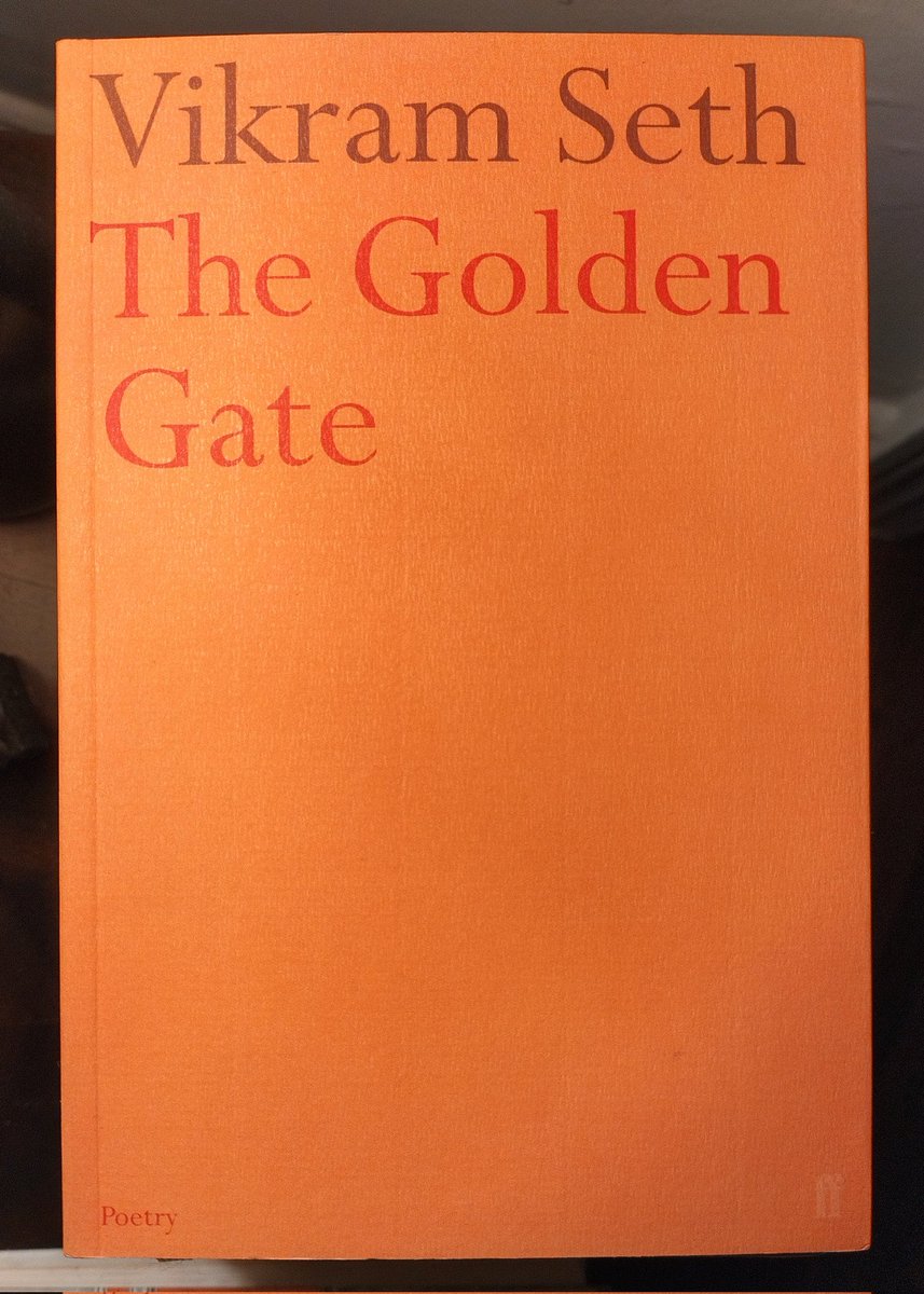 paul_filev's tweet photo. Picked up a copy of THE GOLDEN GATE by #VikramSeth, a verse novel in #OneginStanza, to feed the #PushkinSonnet habit I've developed after taking part in #Pushkin22. https://t.co/Xjw7lXMlbr