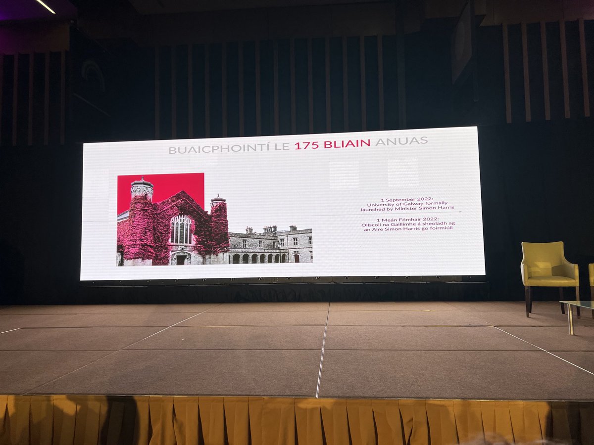 And so a new ere begins!⁦<a href="/UniOfGalway/">Ollscoil na Gaillimhe | University of Galway</a>⁩ is revealed. An historic moment. #universityofgalway