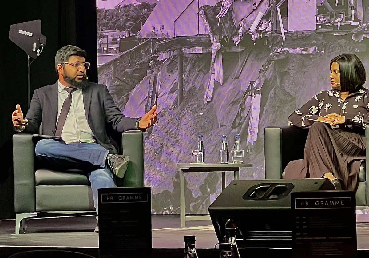 So cool seeing my dear friend <a href="/AhmedAreff/">Ahmed Areff</a> in his element hosting a panel discussion entitled “It’s the (green) economy, stupid” at #News24OTR. Ahmed is a rare type of editor who leads with his head and his heart. Proud to know this guy!