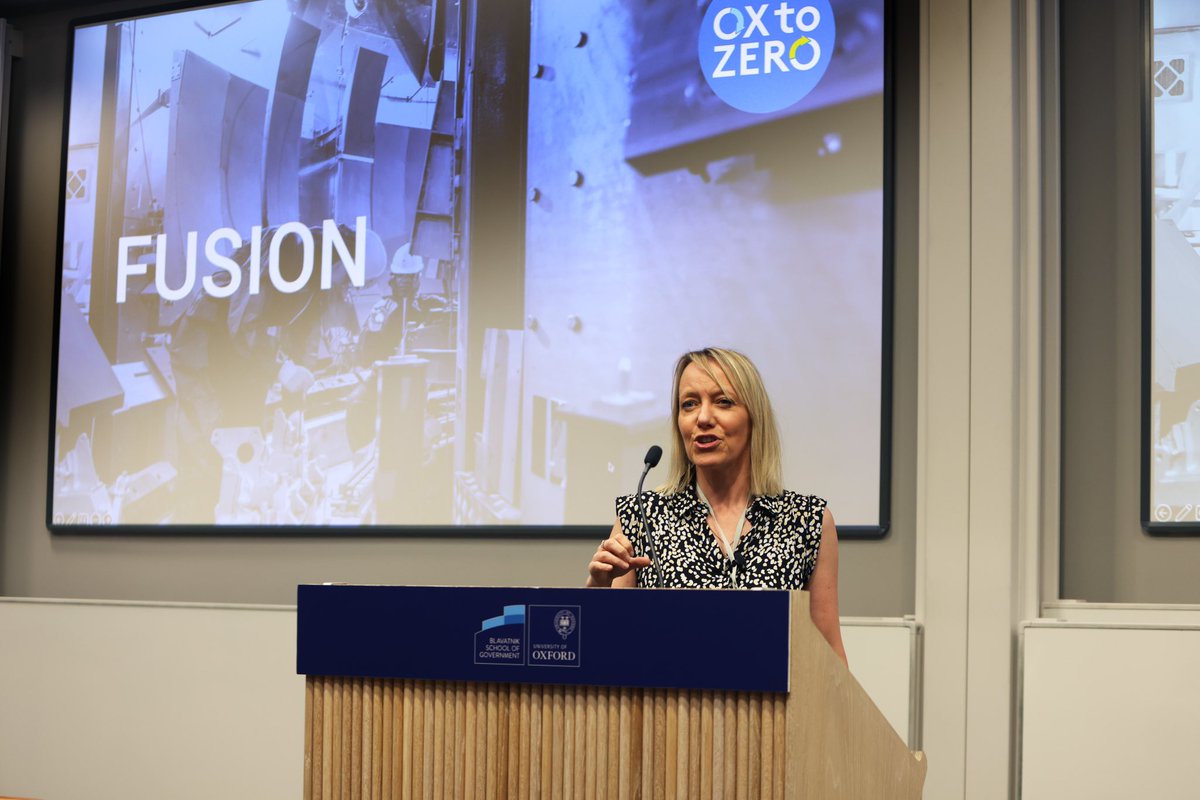 Fusion energy followed an inspiring opening talk from <a href="/simonmundy/">Simon Mundy</a> (author of Race for Tomorrow), who was clear #fusionenergy “plays an important role in addressing the climate emergency” at the first <a href="/OXtoZERO/">OX to ZERO</a> summit #oxtozero. And “Oxford is a world leader”.