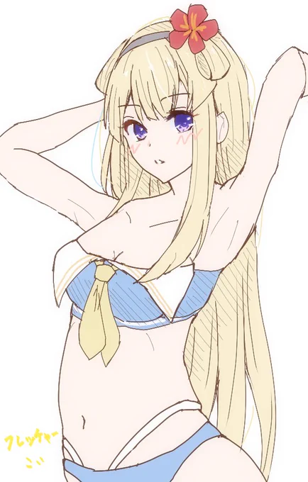 存在感がない私。#今月描いた絵を晒そう #艦これ 
