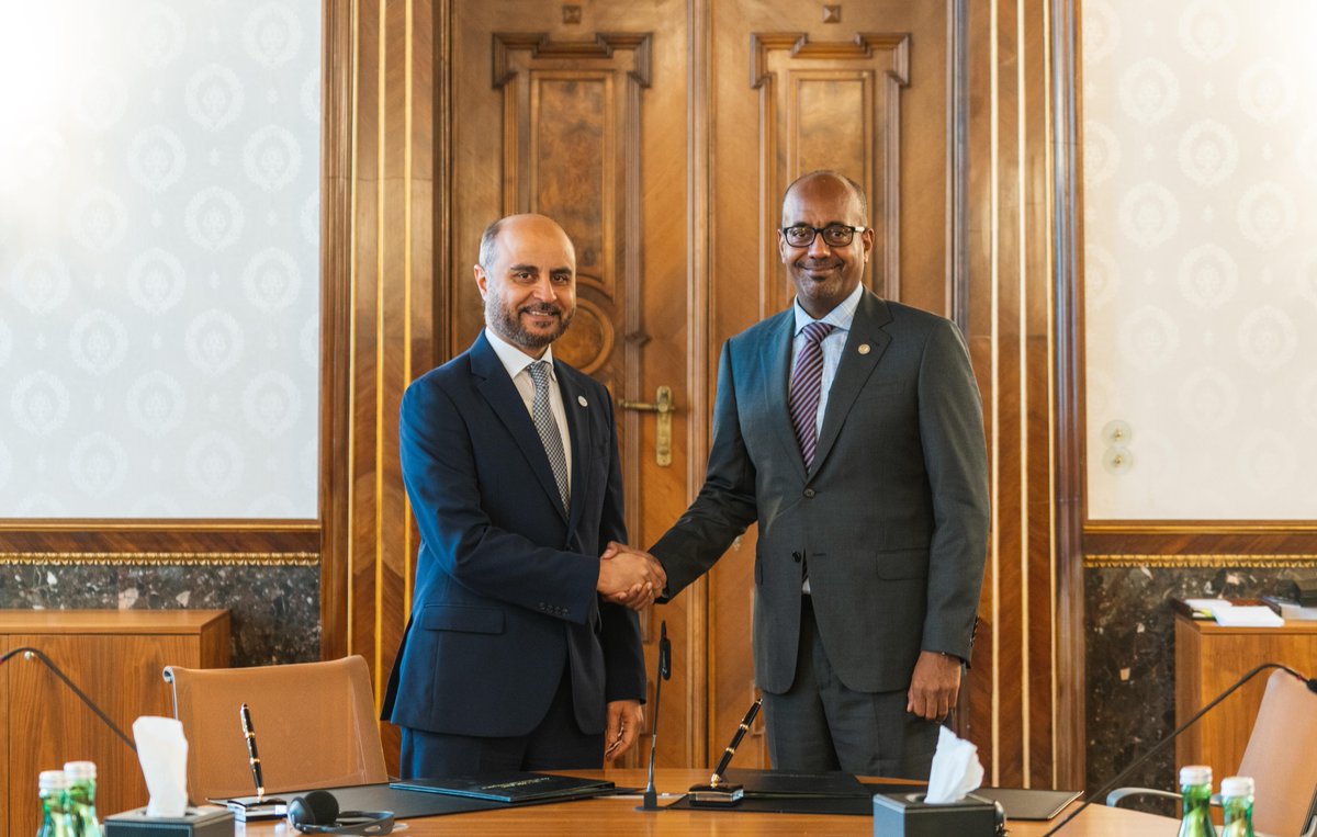 TheOPECFund's tweet photo. JUST IN! 📢 Our DG Dr. Abdulhamid Alkhalifa and @AdmassuTadesse, President Emeritus and Managing Director of the #TDBGroup, signed a US$30m loan to support infrastructure projects in eastern & southern Africa. 🤝
More info ➡️ https://t.co/LHTUBj7ZYg https://t.co/DRn6wKUZq1