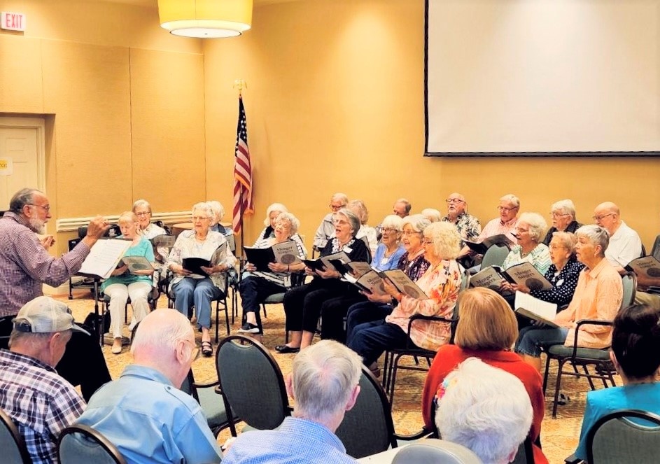 MorningsideM's tweet photo. We ❤ our Menger Singers! The #choir at our #IndependentLivingCommunity keeps us entertained with wonderful performances! 🎶

We've heard singing in a choir is cheaper than therapy, healthier than drinking, &amp; more fun than working out! 😉 

#SeniorLiving #OlderAdults #latxstrong https://t.co/ozd8lIh1Ed
