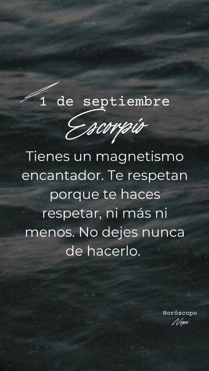 escorpio_hn's tweet photo. El horóscopo diario del 1 de septiembre para #Escorpio ♏🔮✨ #horoscoponegro https://t.co/MsqSAlZtS1