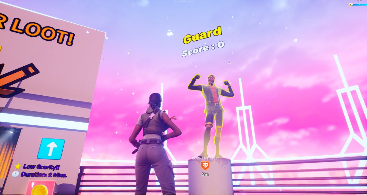 D4YLOfficial's tweet photo. When the guard bot is the MVP you know it's not going well... #D4YL #FortniteCreative https://t.co/bRF4dUSUKT