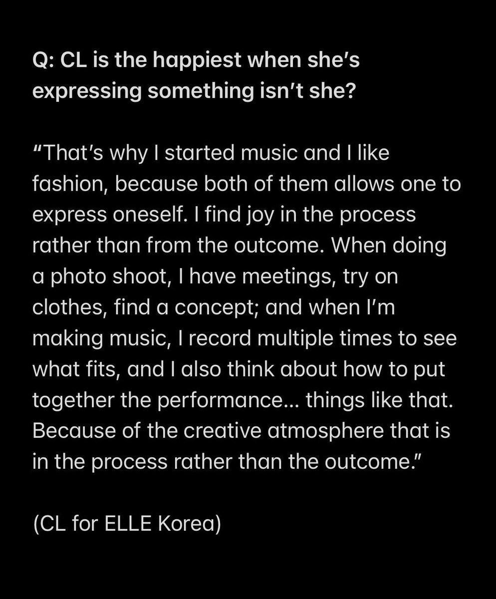 forchaerinnie's tweet photo. Things that make her happy (1) 

#CL #씨엘  @chaelinCL https://t.co/bDAkR8881H