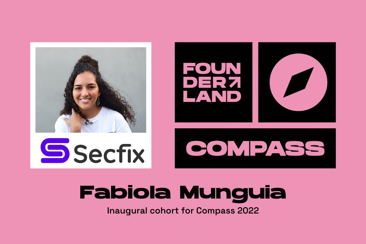 🤩 We're thrilled 2 announce that <a href="/fabiolamunguia9/">fabiolamunguia</a> has been accepted into Compass by <a href="/Founderland_/">Founderland</a>  "Together we can and will break down barriers to create a more inclusive standard for entrepreneurship. Moving the needle to get more than 0.5% of women of color founders funded!"