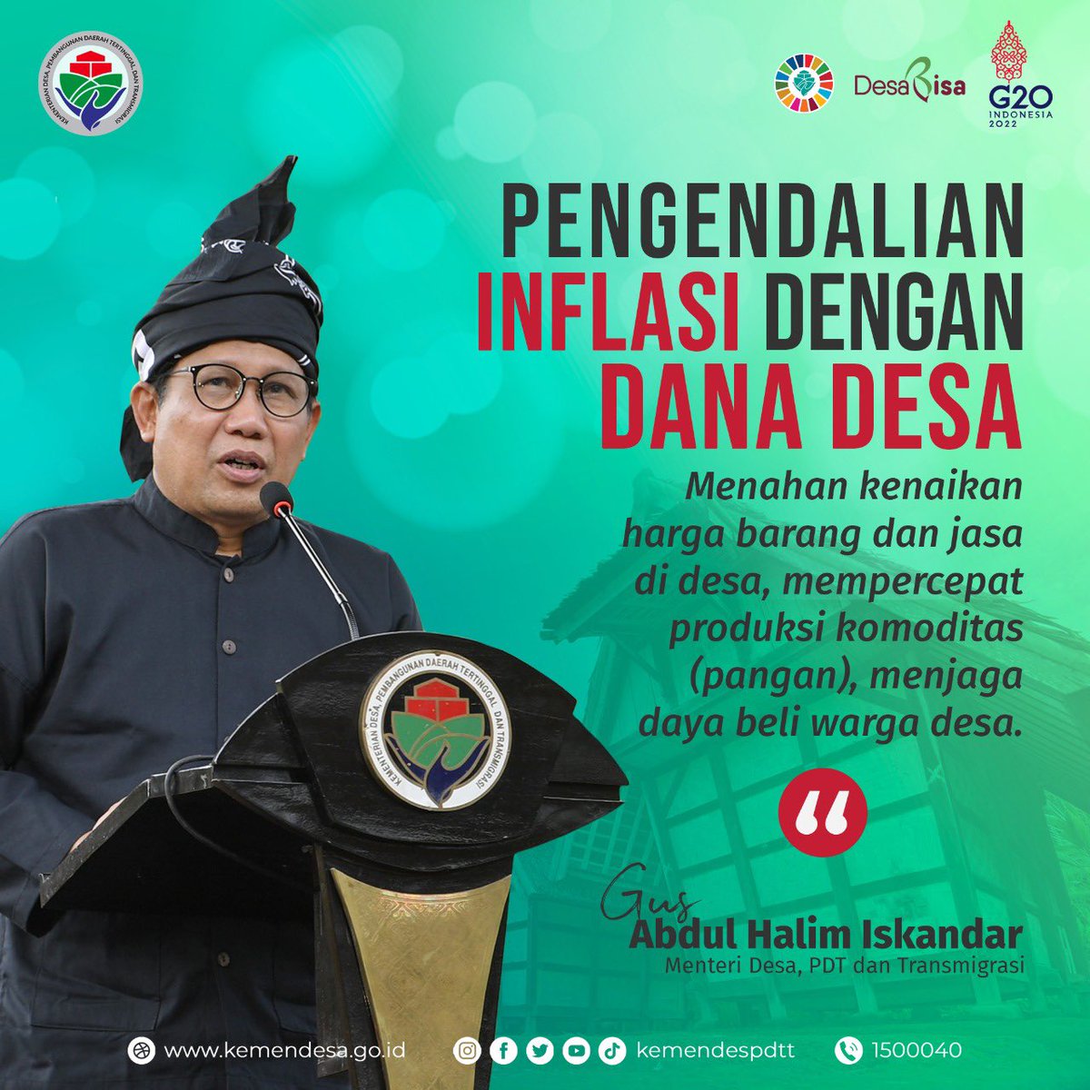 tppkemendes's tweet photo. Pengendalian Inflasi dengan Dana Desa... BISA ! https://t.co/mAMToeImvu