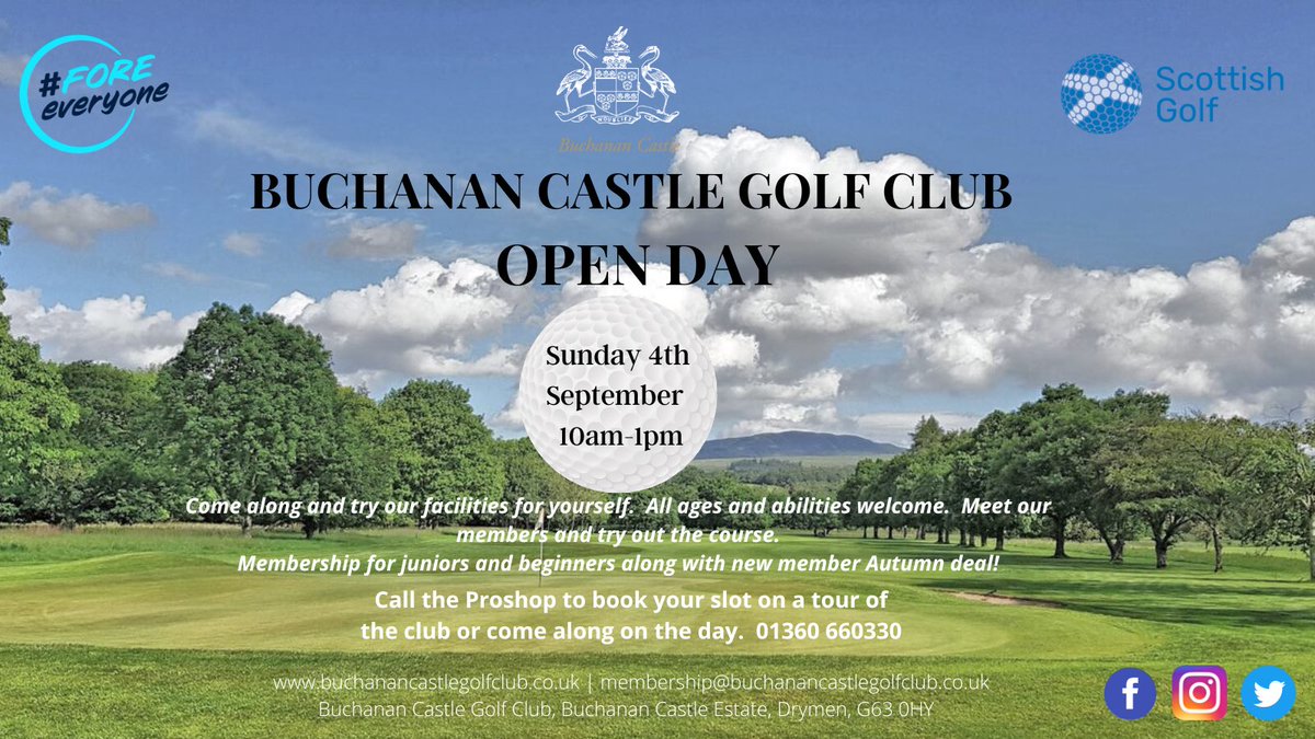 Join us on Sunday at out Open Day. Hit some balls on the course or practice area and find out about membership. All ages and abilities welcome🤗☀️⛳️🏌️‍♀️🏌🏻#getintogolf