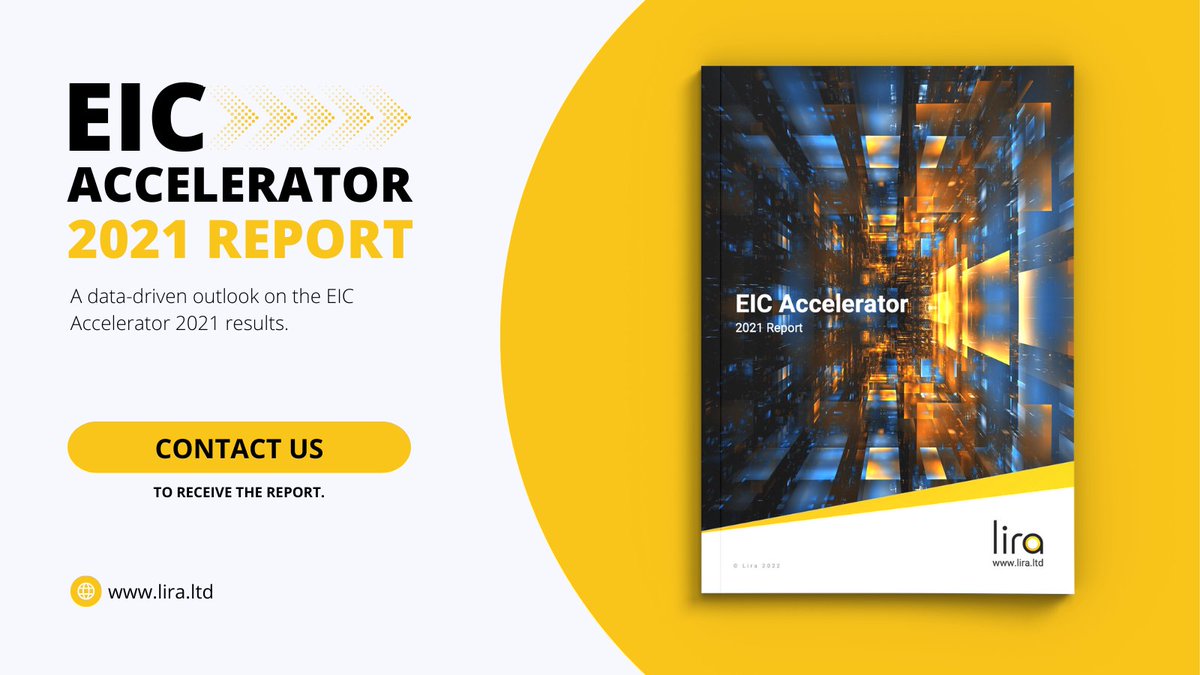 Today we launch the first ever EIC Accelerator report. To request a copy, please fill in the form on our website: lira.ltd/eic-accelerato… | <a href="/IreneLarroy/">Irene Larroy</a> , <a href="/ai_eic/">EIC AI the reckoning</a> , <a href="/EU_EISMEA/">EISMEA</a> , <a href="/horizonexperts/">Zaz Ventures</a> , <a href="/HorizonEuropeIE/">Horizon Europe Ireland</a>